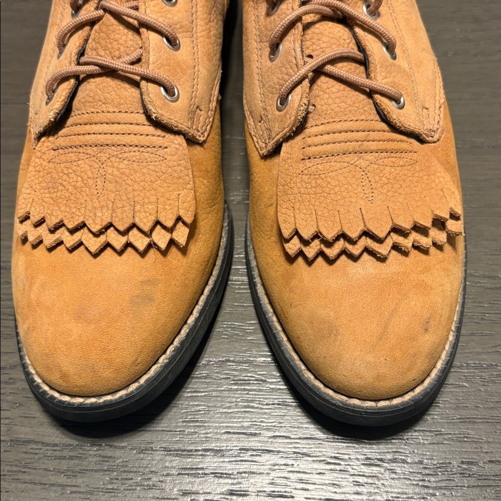 Ariat Leather Kiltie Lace Up Boots - Picture 7 of 7
